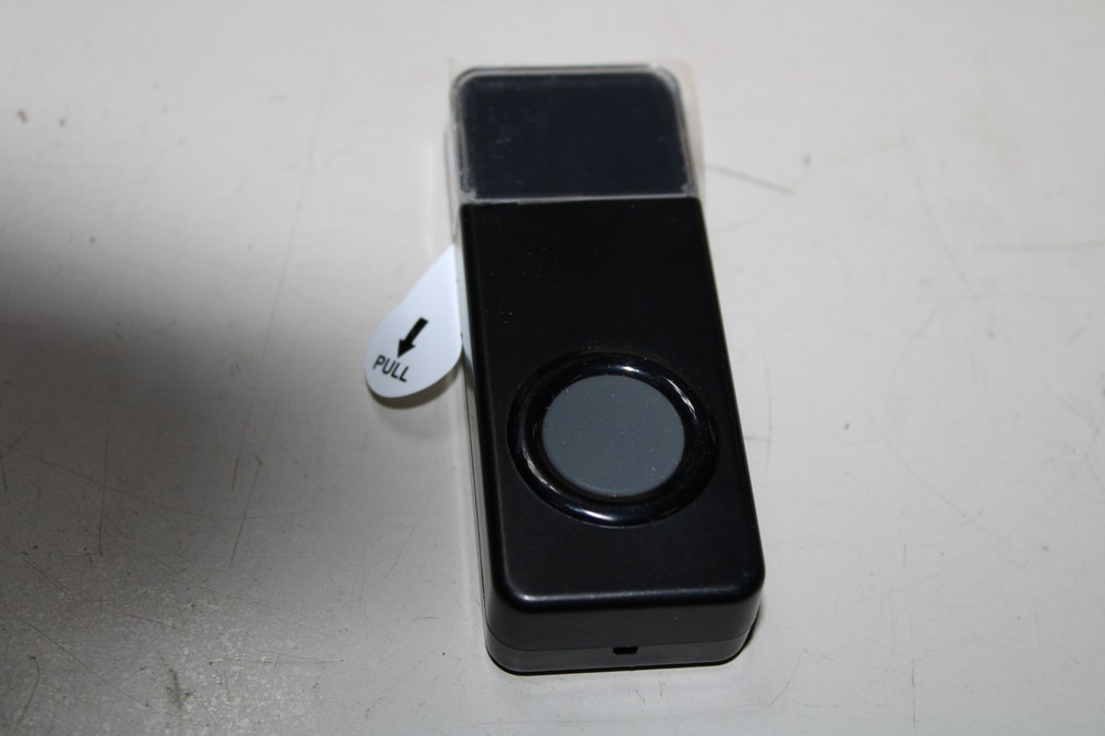 Knightsbridge IP55 wireless bell push Black | DCBPB