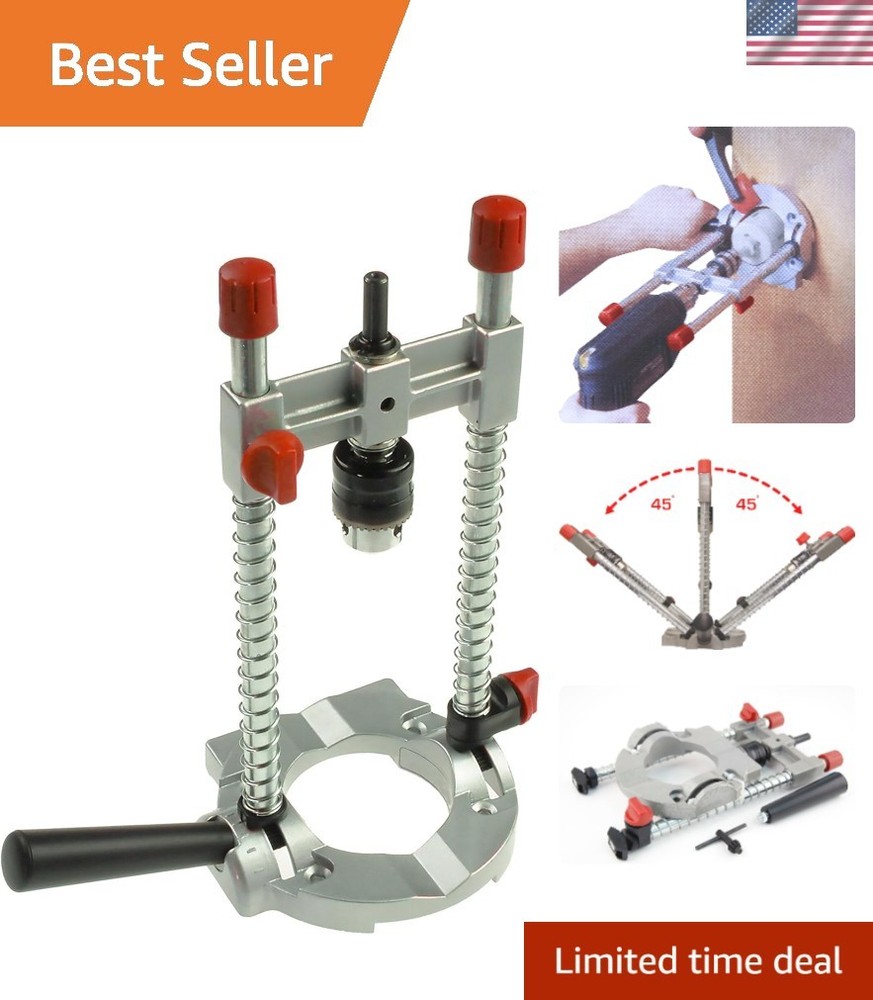 Portable Aluminum Drill Guide with 45-Degree Angles for Versatile Projects