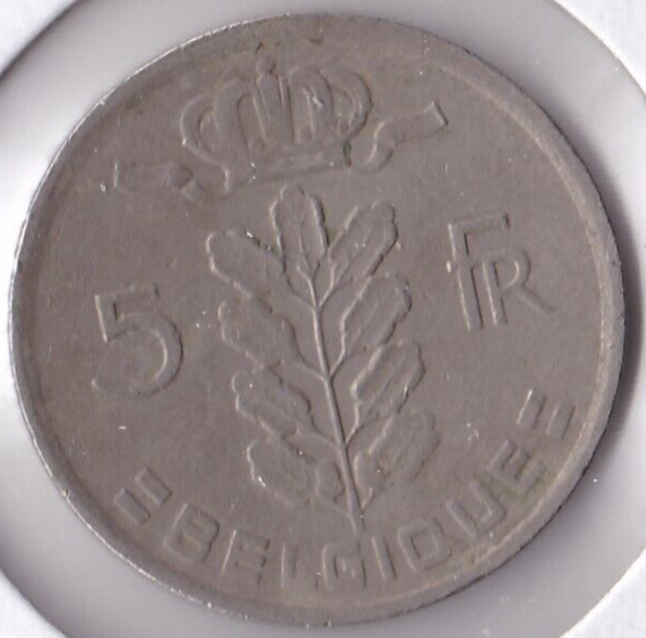 1950 Belgium 5 Francs