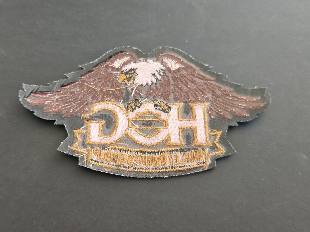 HARLEY DAVIDSON OWNERS GROUP HOG MOTORCYCLE JACKET VEST PATCH EAGLE 5" x 3"
