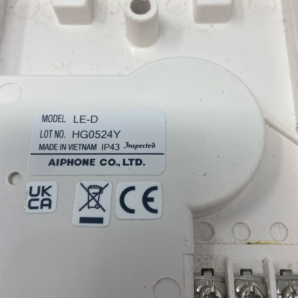 Aiphone LE-D Surface-Mount Audio Door Station Black/Gray