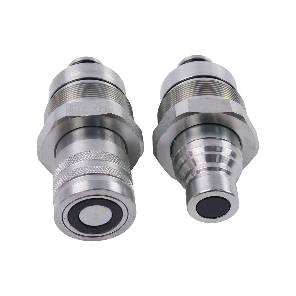 Flat Face Coupler Kit 7246799 7246802 For Bobcat E32 E34 E35 E42 E45 E50 TL26.60