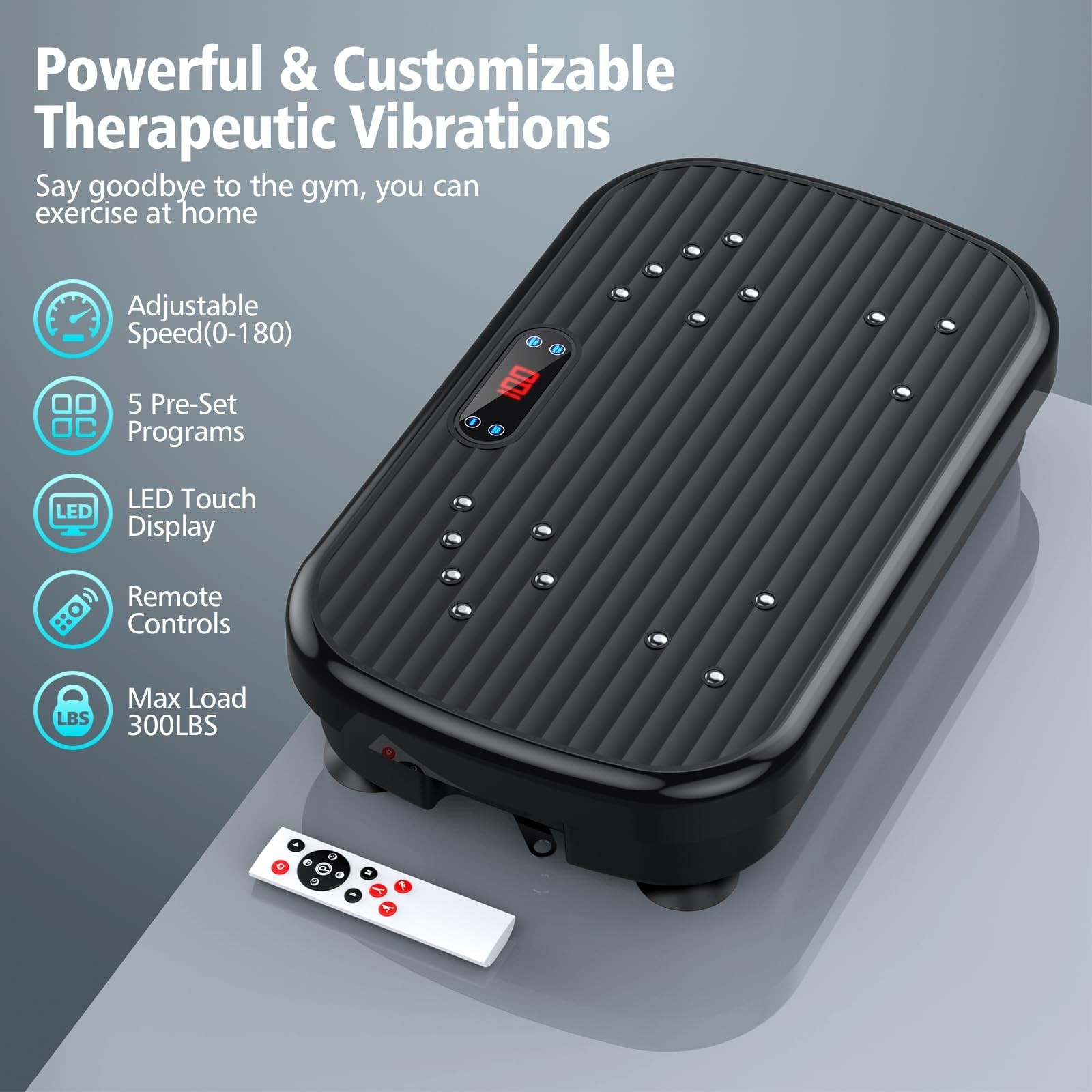 Vibration Plate Exercise Machine, Vibration Plate for Lymphatic Drainage 330 ...