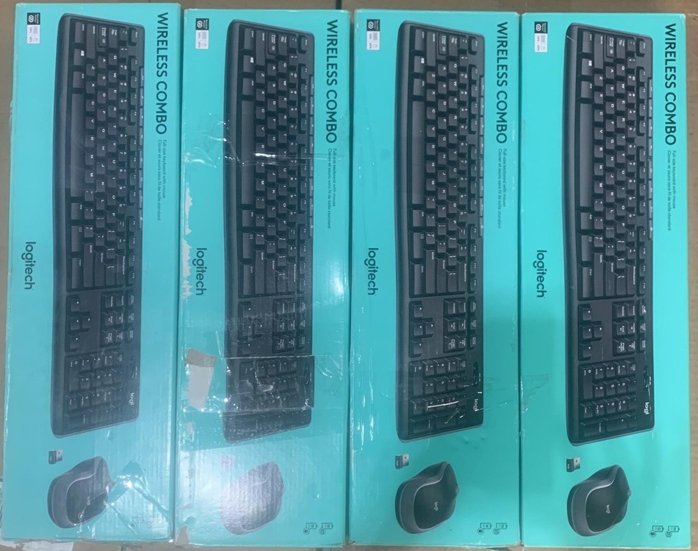 Logitech Wireless Combo MK270, Compatible Devices-Personal Computer,4 Pack