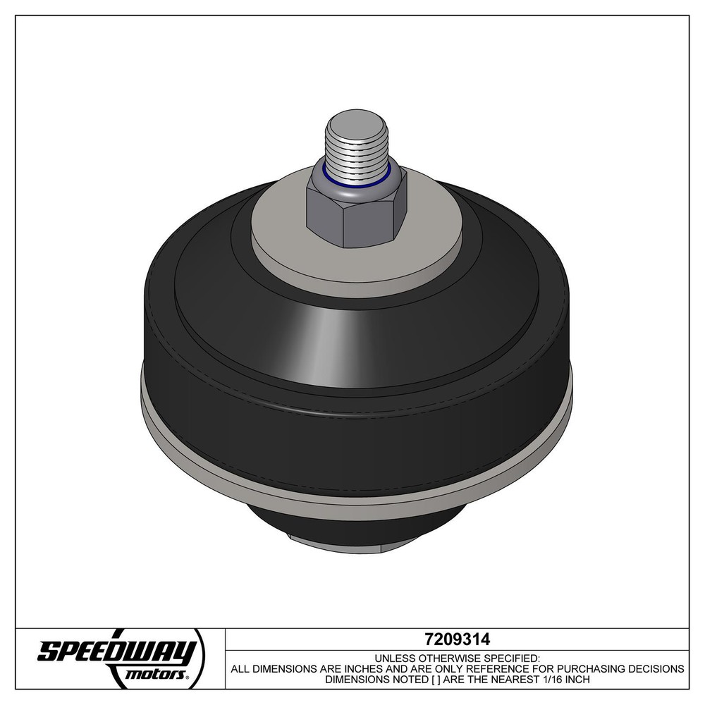 Universal Bolt-Through Rubber Engine/Motor Mount Cushion Kit, Speedway