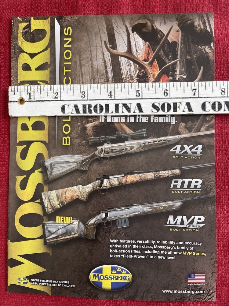2012 Print Ad Mossberg Bolt Action Rifles Advertisement