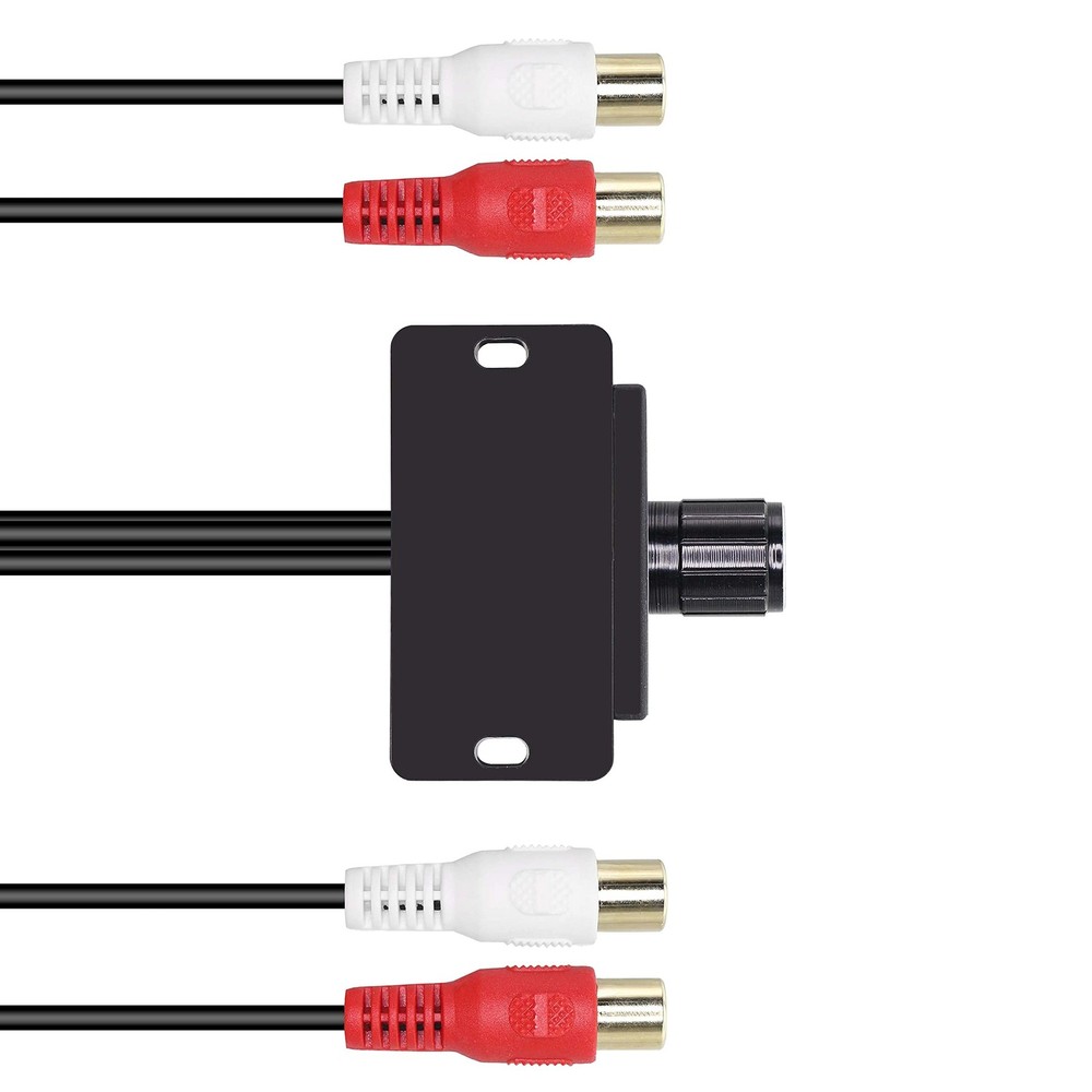 XMSJSIY Universal RCA Level Controller Car Audio Amplifier Audio...