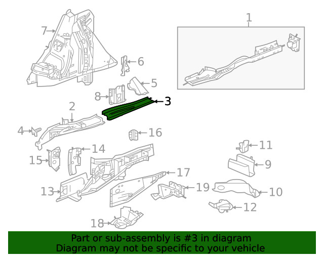 Genuine GM Rail Support 26390953