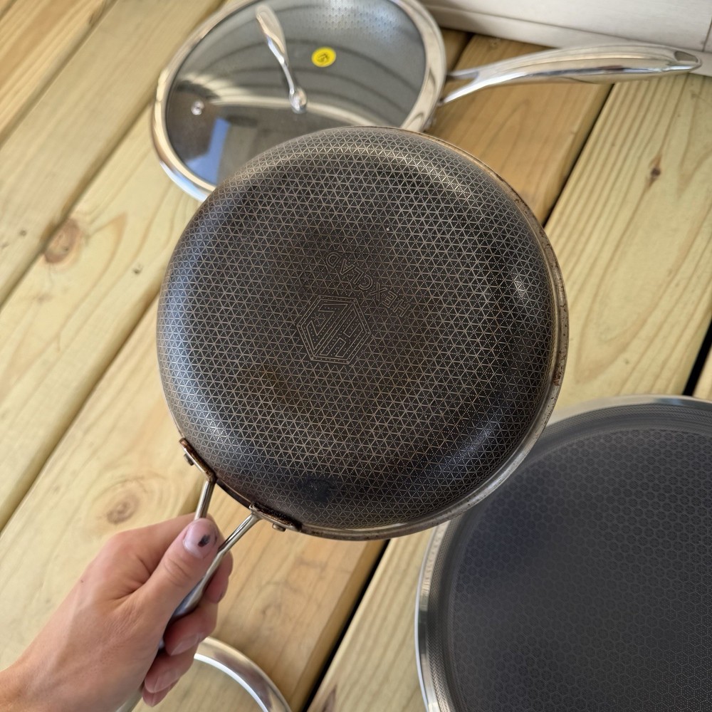 Hexclad Hybrid Cookware 7 Piece Set Preowned Great Condition