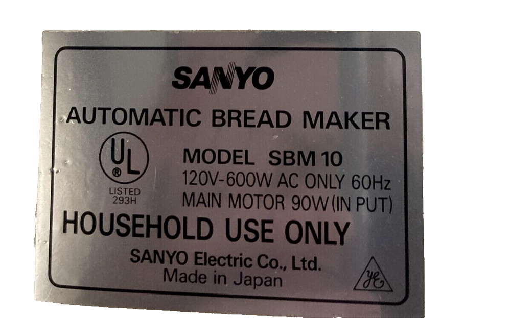 Heating Element fits Sanyo Bread Maker Machine Models SBM-10 SBM-12 SBM-15 only