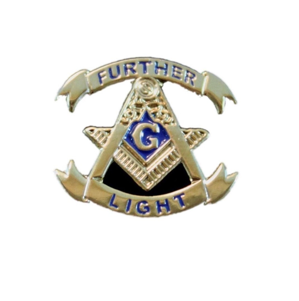 Further Light Square & Compasses Masonic Lapel Pin