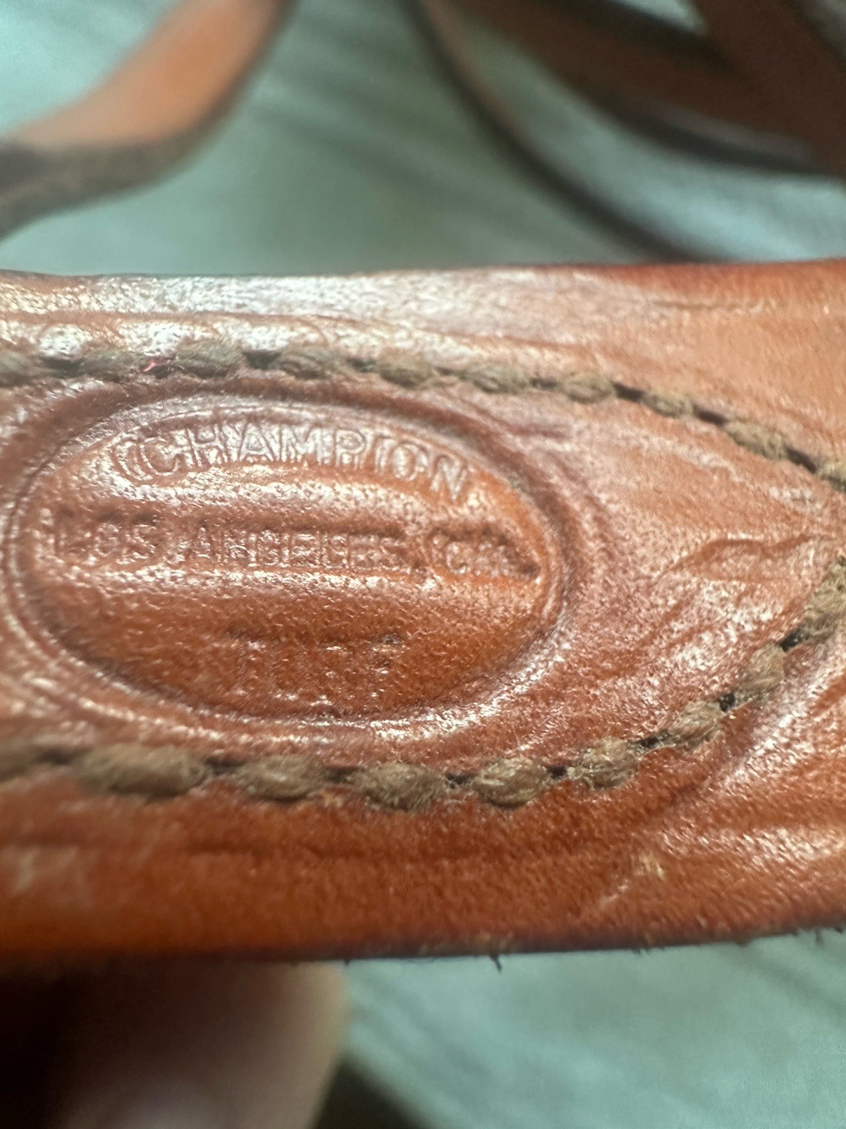 Vintage Champion Turf & Reins, Bridle leather Southwestern Style Silver Accent