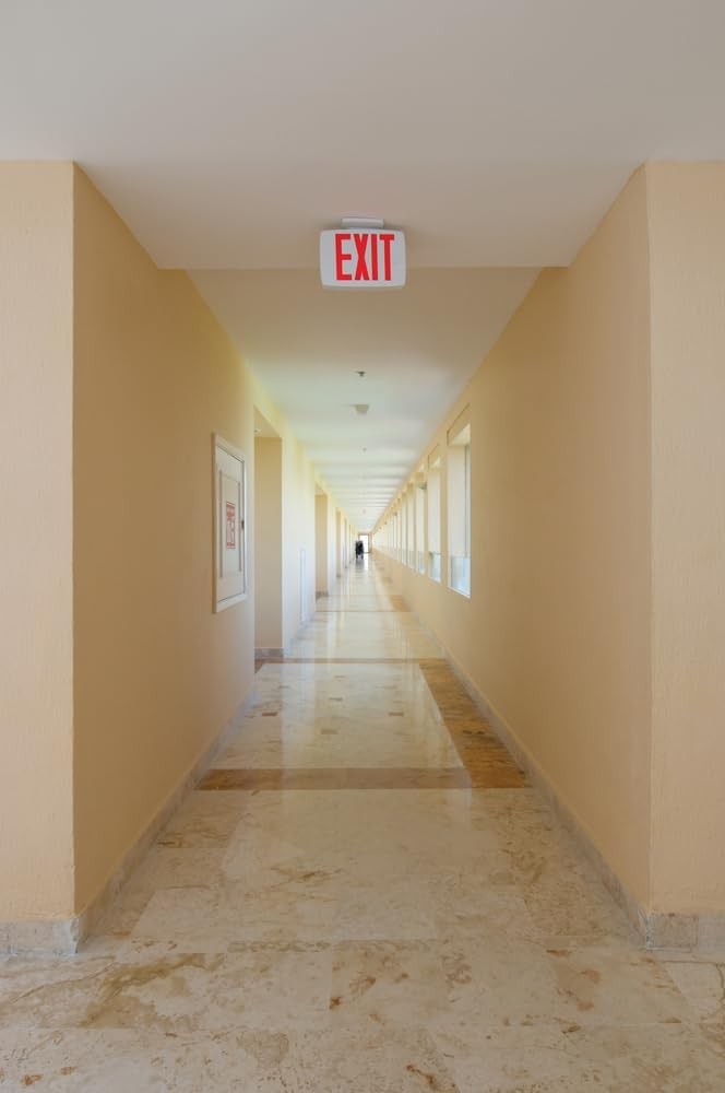 Lithonia Lighting Single-Sided LED Exit Sign, Thermoplastic Construction, Switch