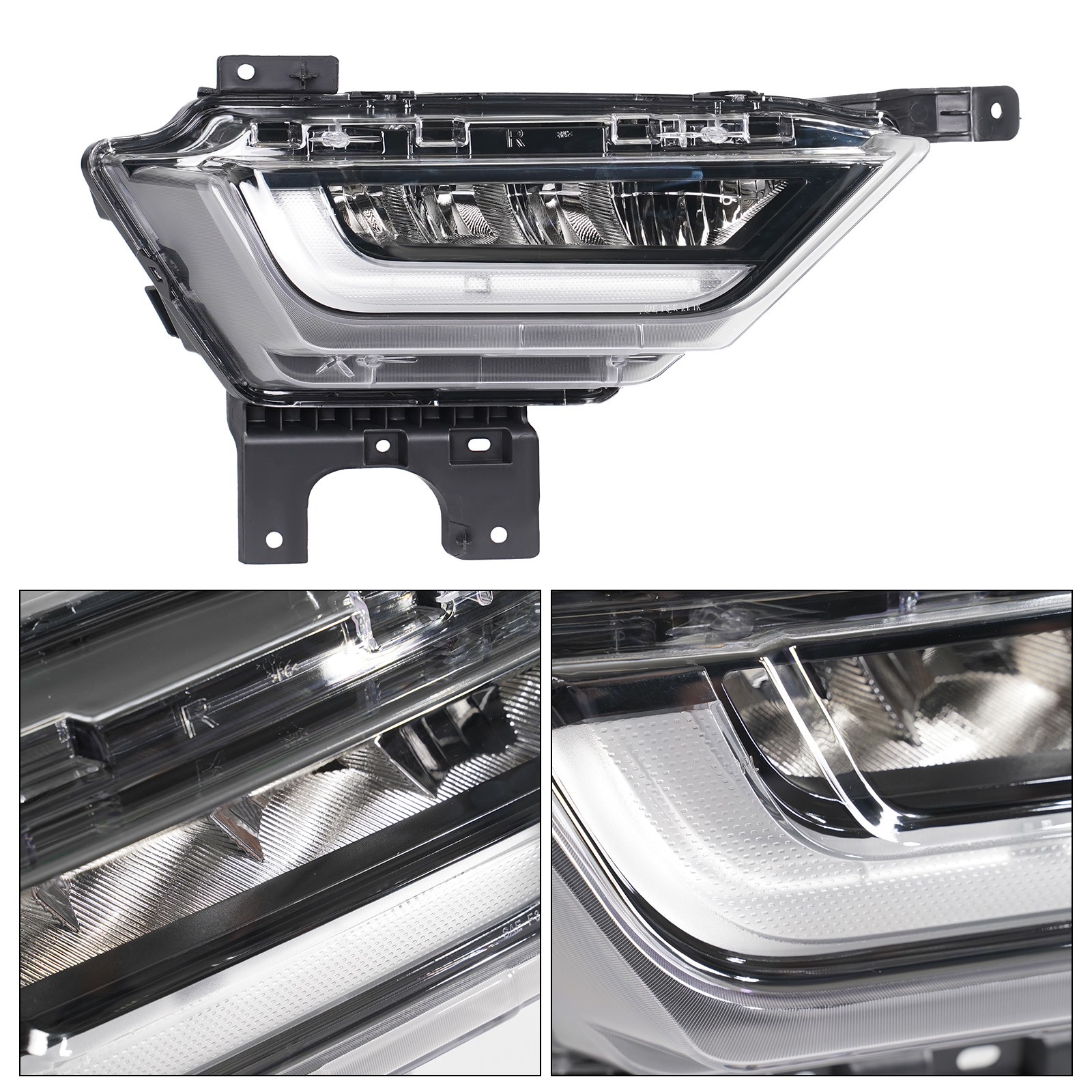 Front Bumper Assembly Kit w/Fog Light For 2021-2023 Ford F-150 w/Bracket 13pcs