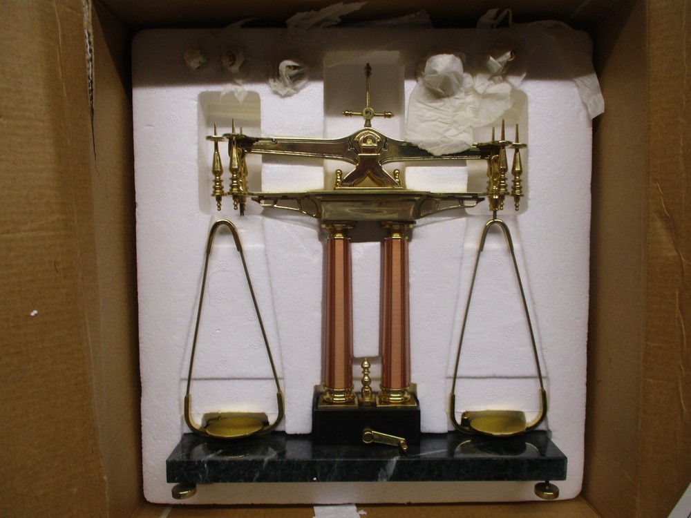 Franklin Mint 150th Anniversary Gold Rush Balance Scale