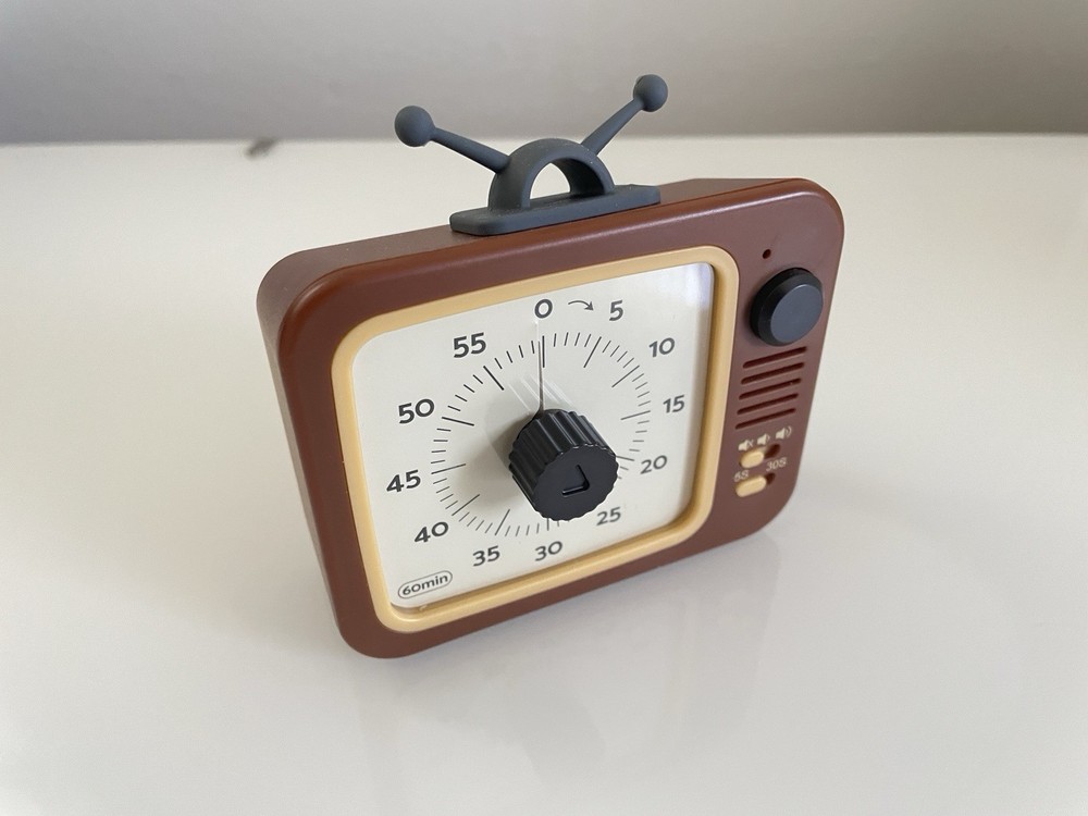 Visual Timer Coffee Brown TV 60 Minute Countdown Classroom For Kids ADHD
