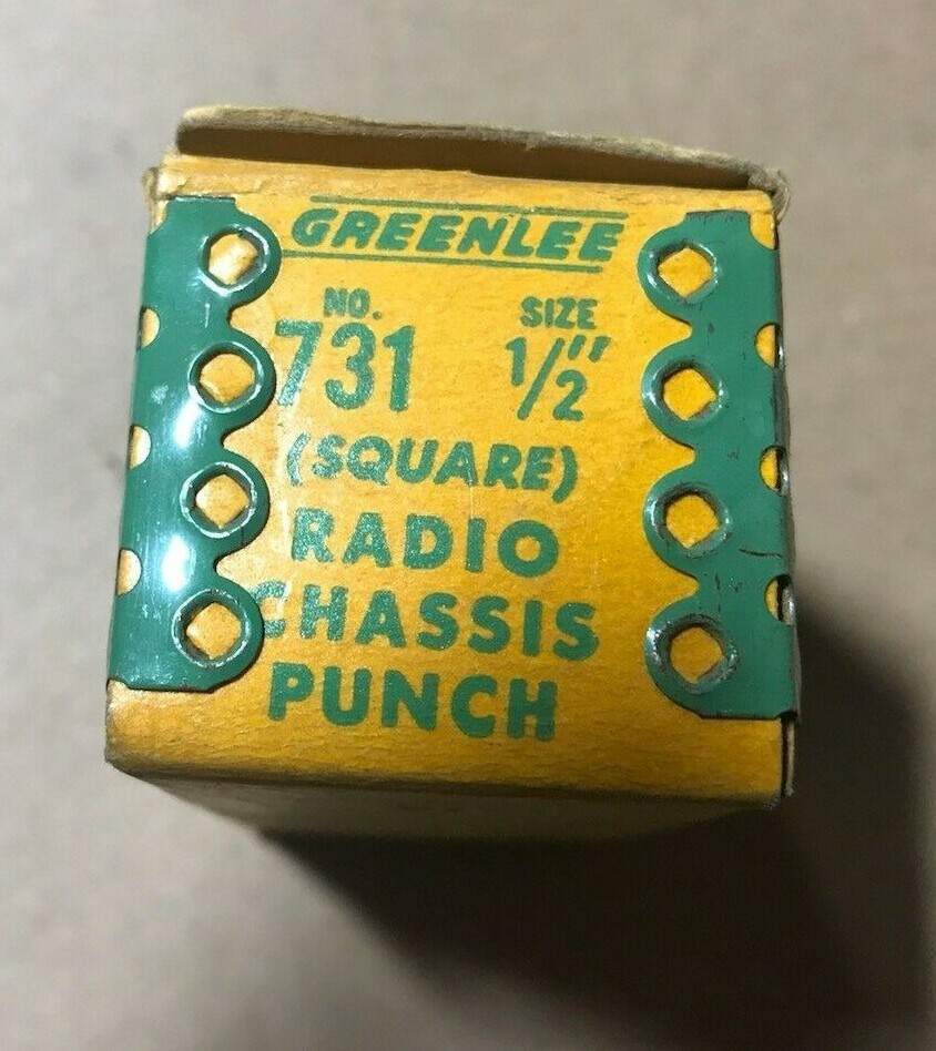 Greenlee 730 Draw Stud Punches Radio Punch Sets - assorted sizes