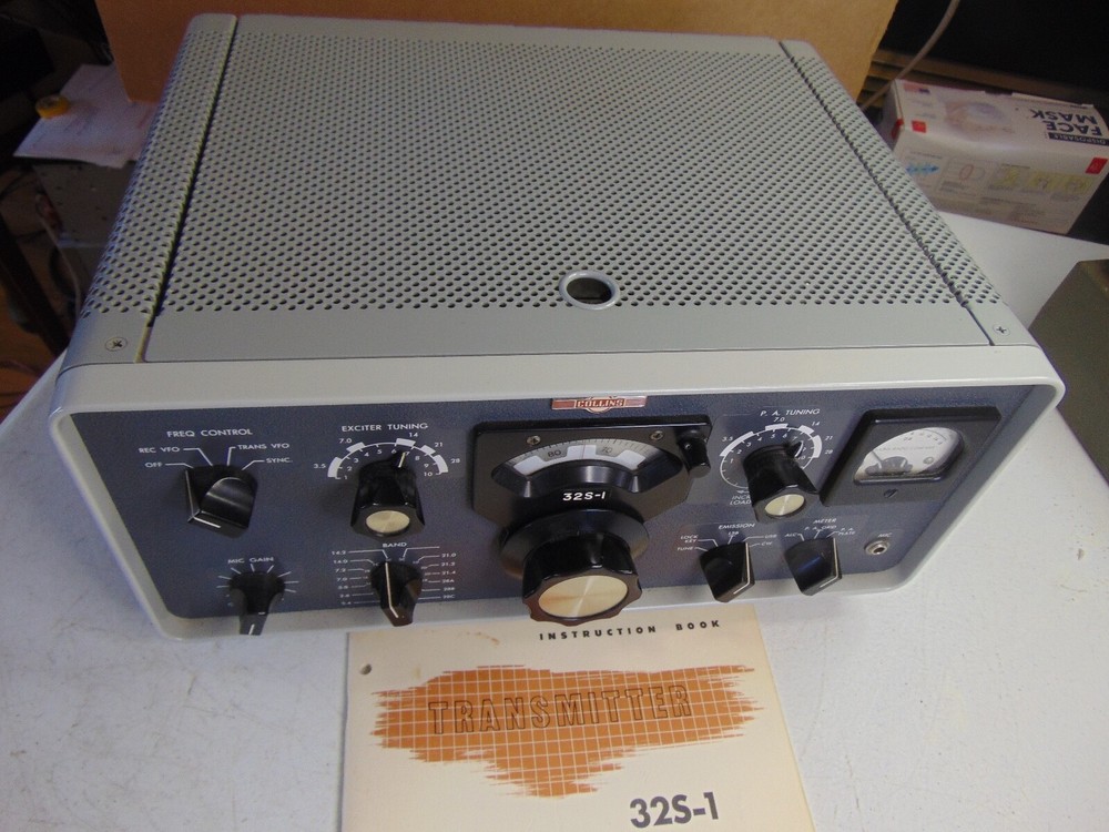 Collins 32S-1 Ham Radio Transmitter with Manual