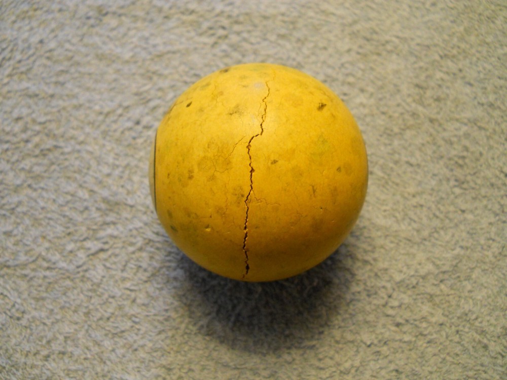 Vintage Clay Billiard Ball- #1