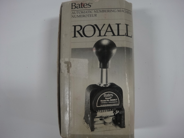 Royall Automatic Numbering Machine