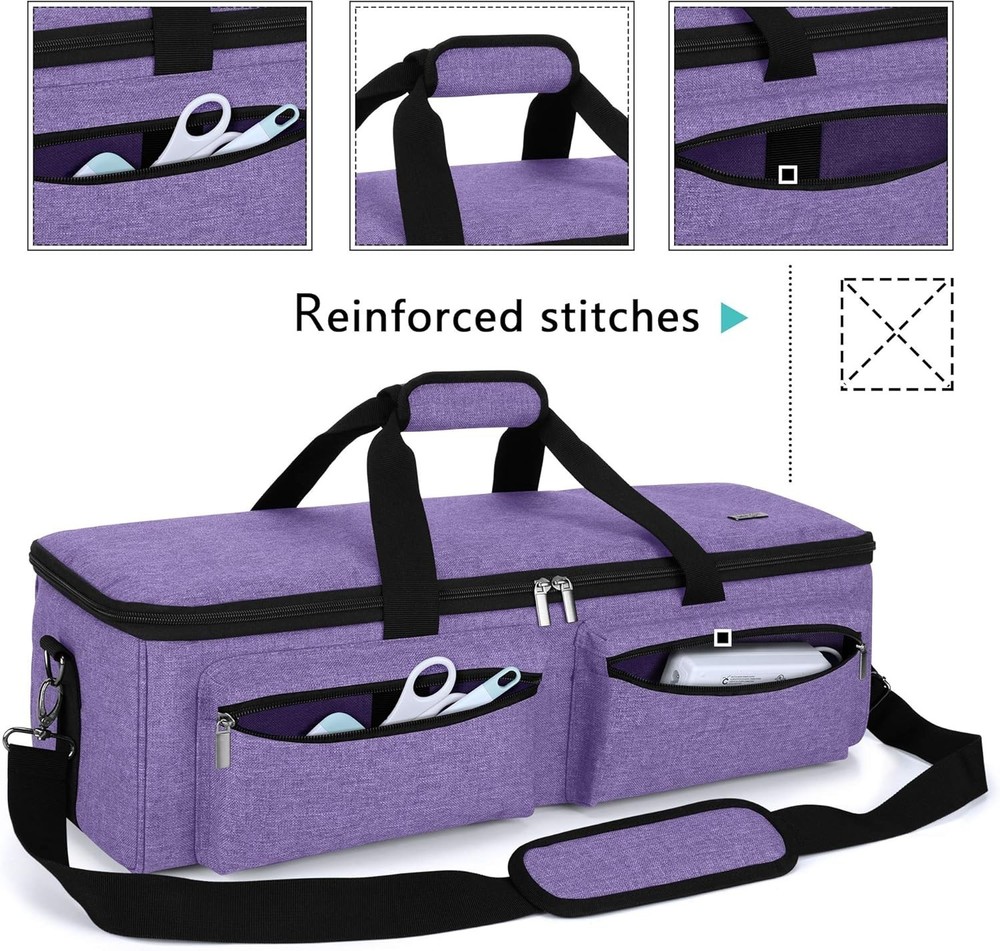 Protective Nylon Tote for Cricut Maker & Silhouette with Multiple Compartments