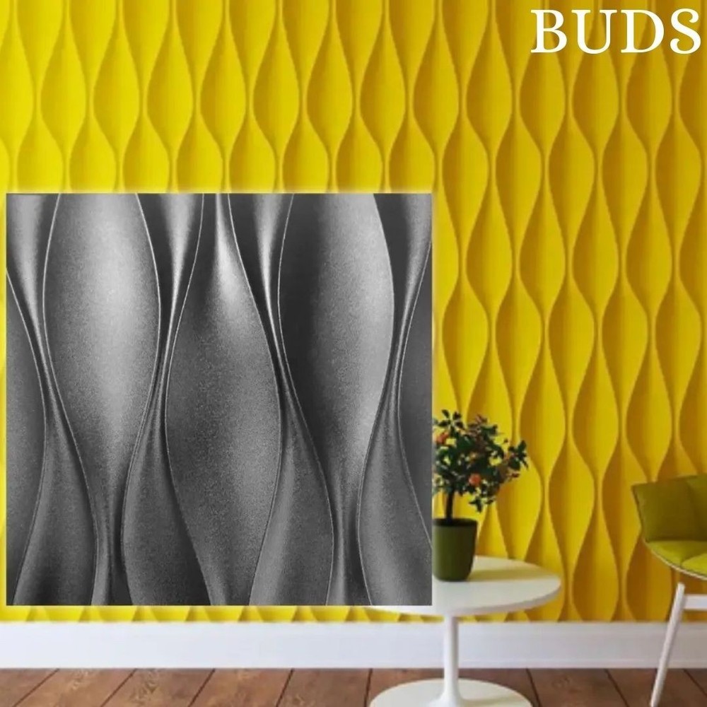 Mold For 3D Panel BUDS Molds Plaster Wall Art Decor ABS Plastic Form
