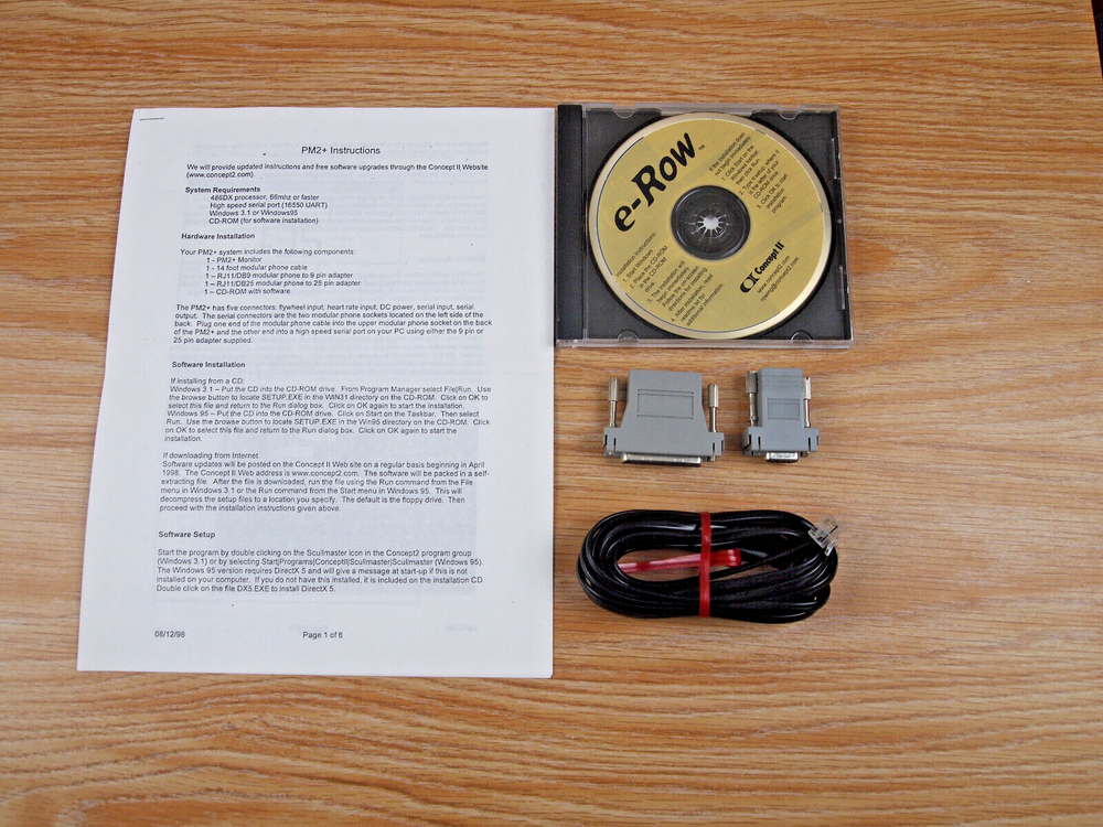 Concept II e-Row Software