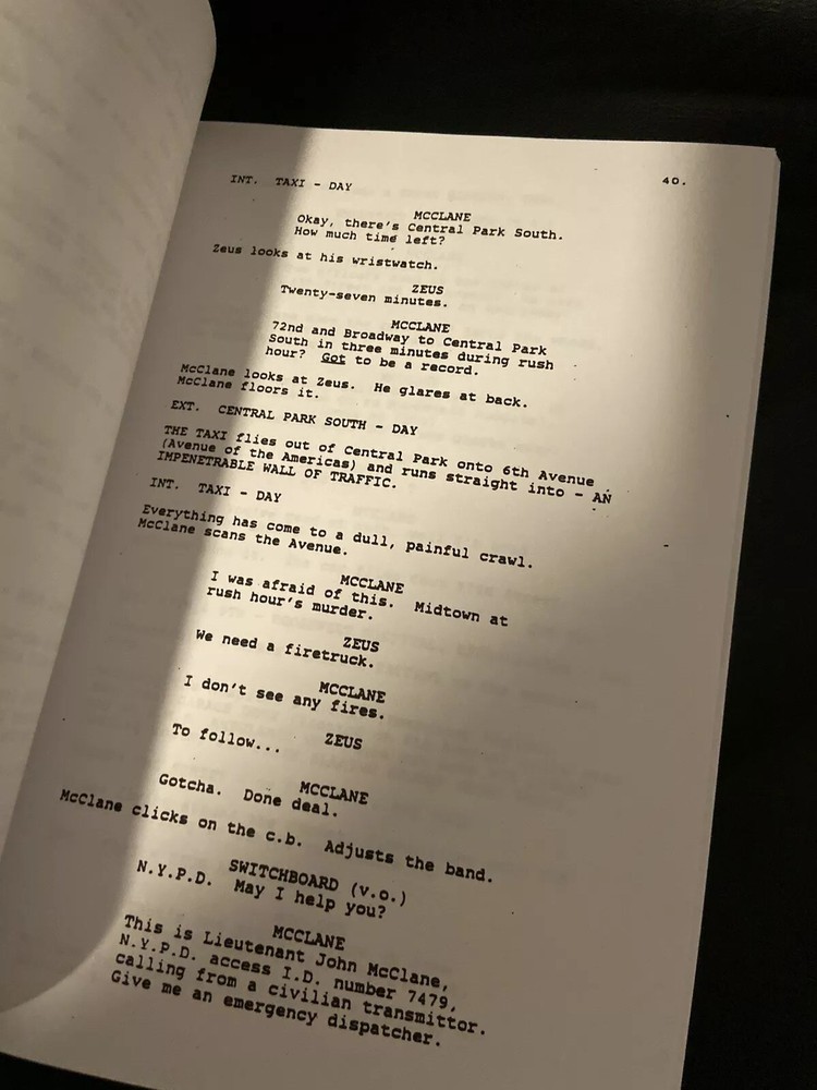 20th Century Fox DIE HARD TRILOGY Rare Script SCREENPLAY SET Collection