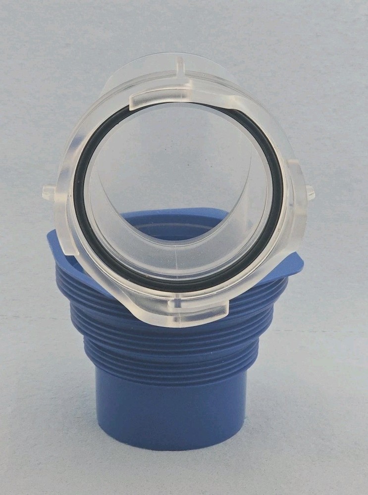 EZ Coupler 90° Sewer Fitting, Clear