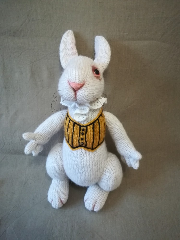 Wonderland Knitting Patterns – Printed Set: Rabbit, Cat & Toadstools