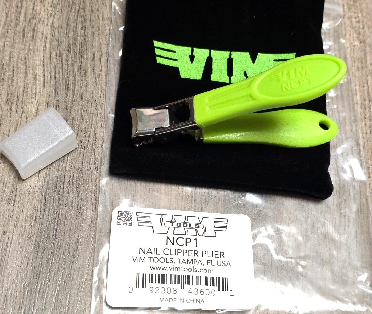 Vim Tools Heavy Duty Green Nail Clipper Plier w/ Storage Pouch #NCP1