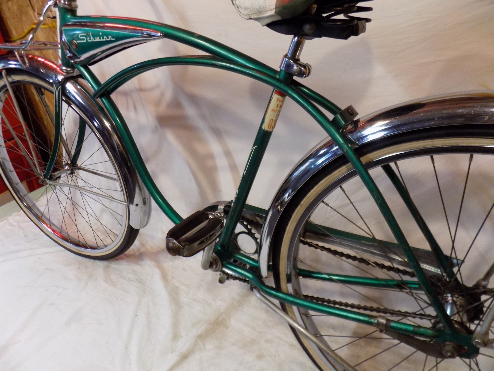 1960 SCHWINN PANTHER II MENS PEANUT TANK BICYCLE S7 AMERICAN JAGUAR CORVETTE 68