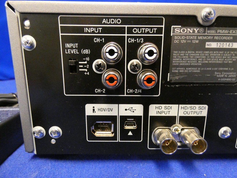 Sony PMW-EX30 Solid-State Memory Recorder w/External Power Supply, Card Adapter