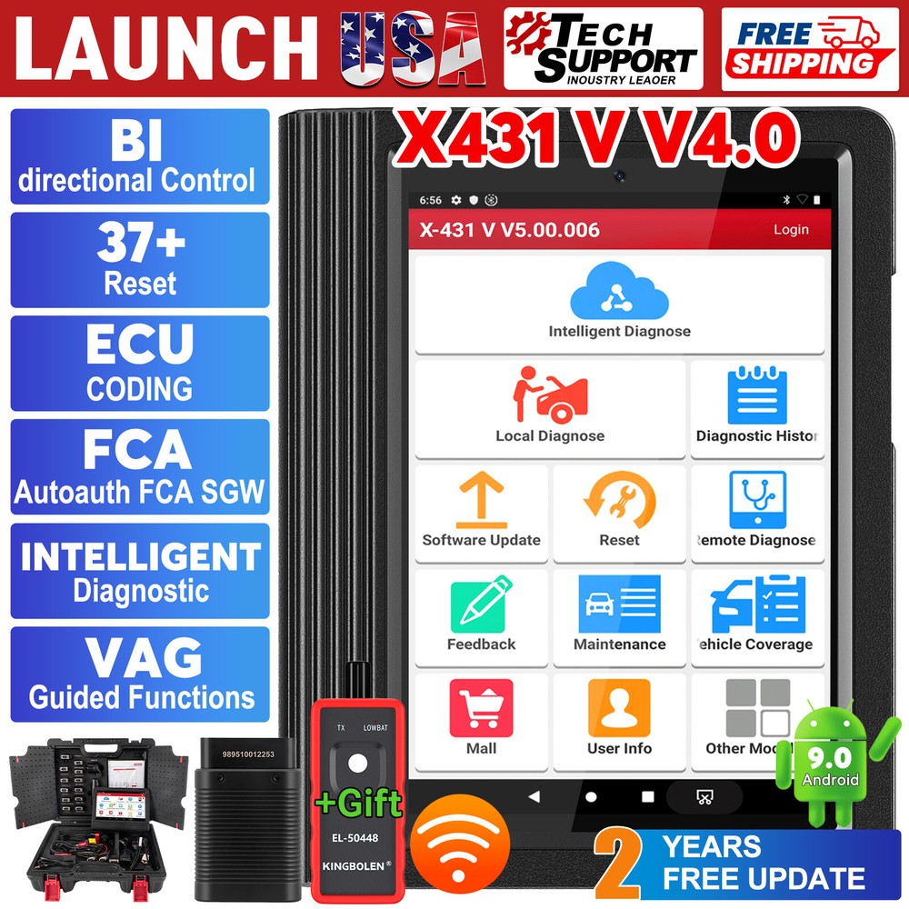 2026 LAUNCH X431 V V4.0 PRO Car OBD2 Scanner Bidirectional Coding DiagnosticTool