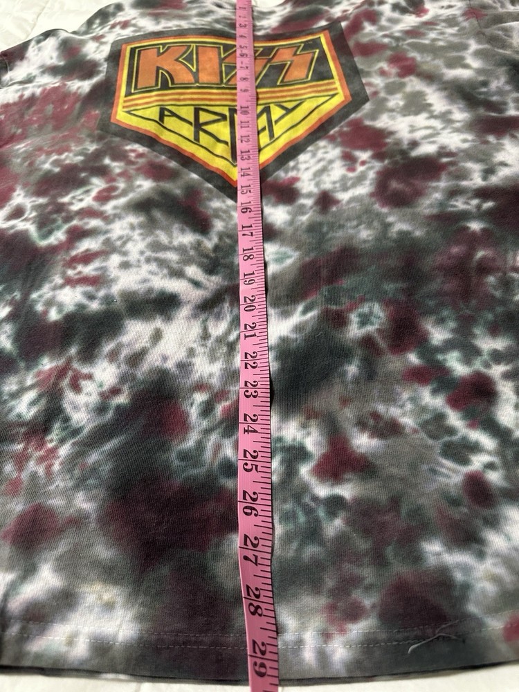 1996 KISS Army Tie Dye Long Sleeve T Shirt XL Authentic COTTON RARE
