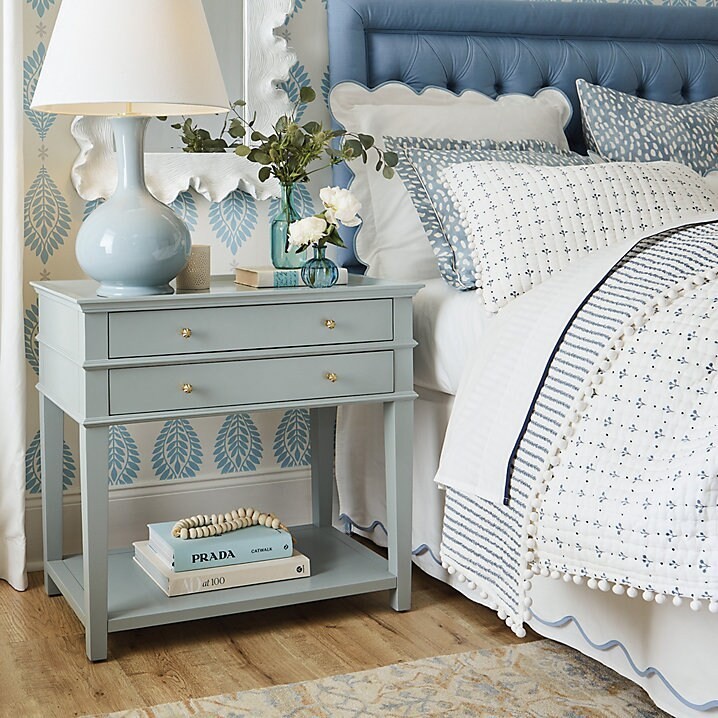 Ballard Designs Emma Scalloped Bed Skirt - No Import Fees