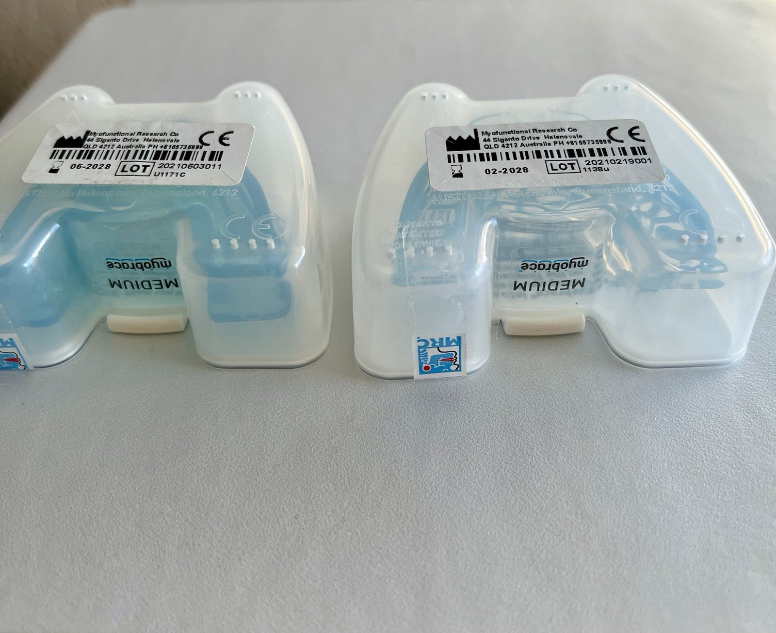 Myobrace Stage 1 T1 and Stage 2 T2 Orthodontic trainer TEEN Medium Blue by MRC