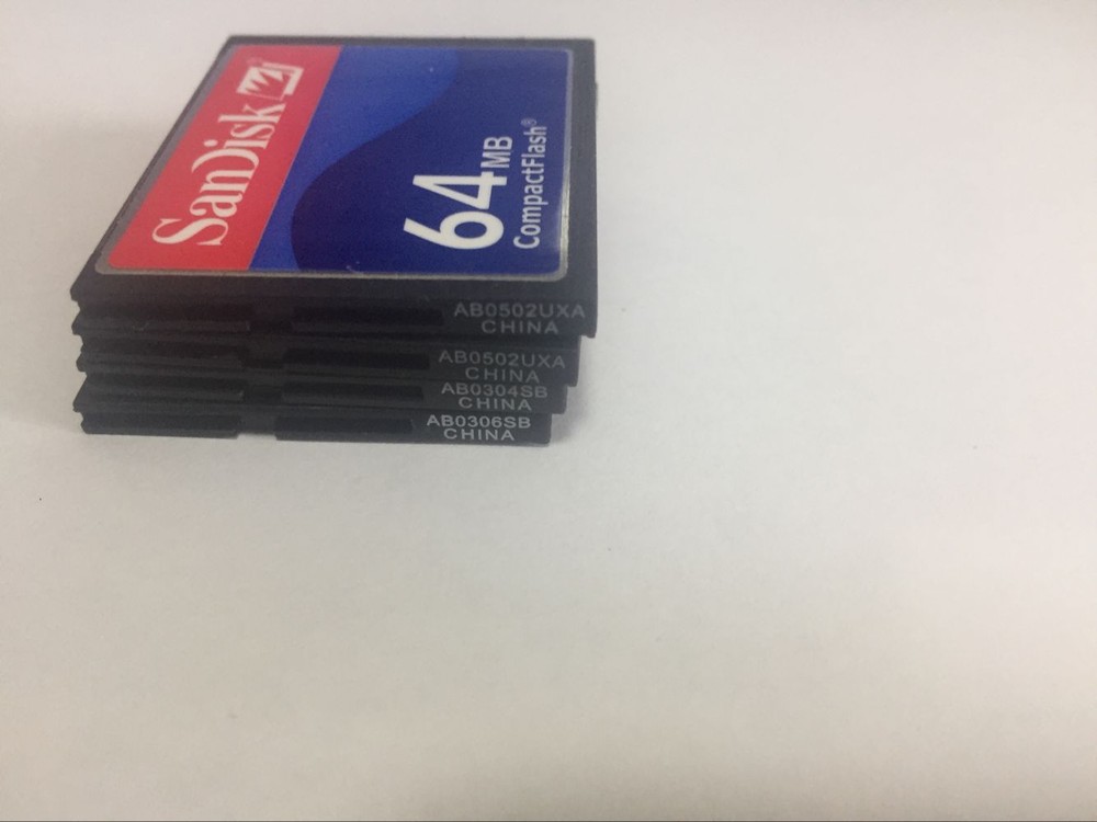 5PCS 64MB SanDisk CompactFlash CF Memory Card 64MB SDCFB/SDCFJ-64