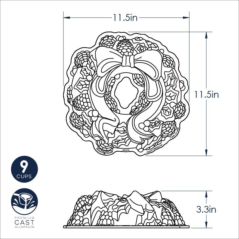 Nordic Ware Holiday Wreath Pan