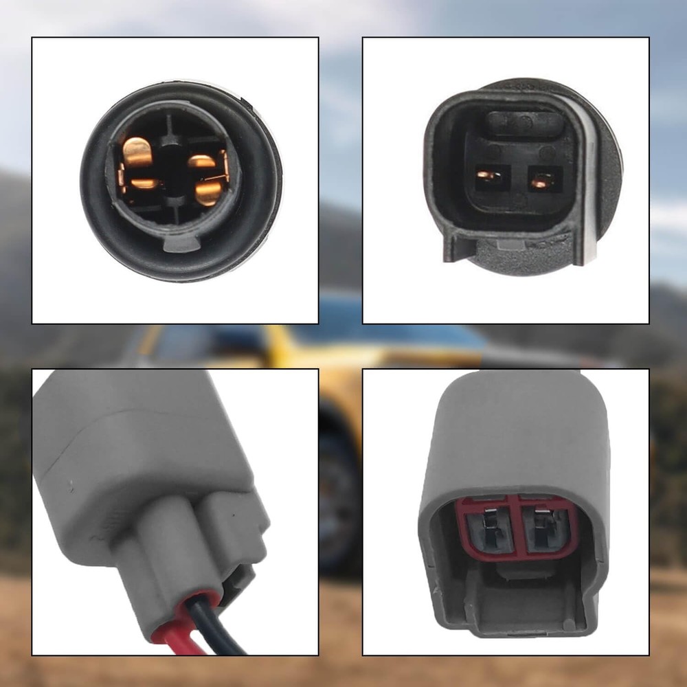 2-Pack Side Marker Light Bulb Socket Connector Pigtail Harness Kit, Fit for Ford