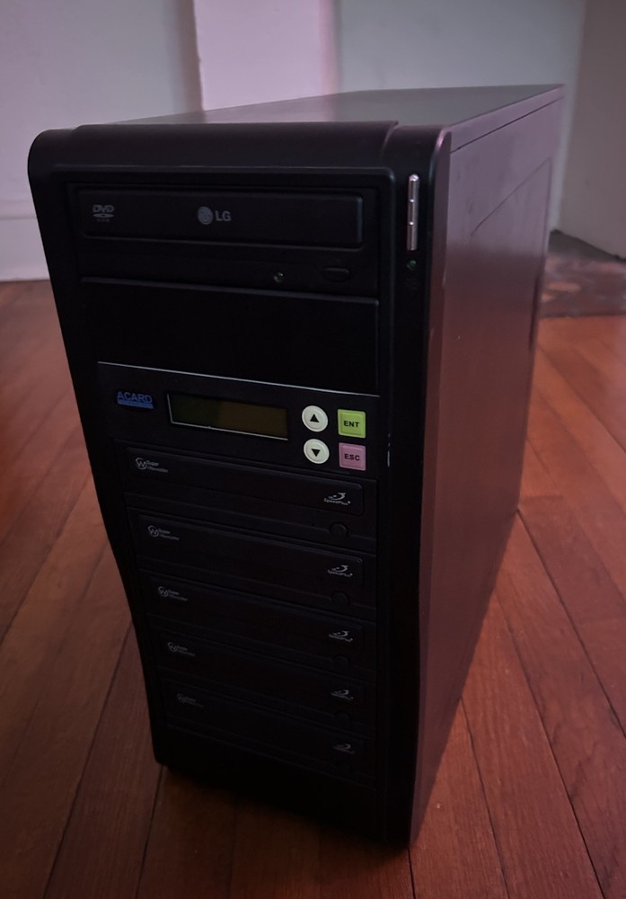 ACARD Technology 5-Target DVD Duplicator, Standalone, Black