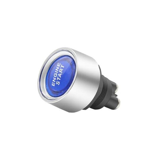 Blue Start Engine Button 12V 24V DC 50A 3 Pin Spst On-Off Push Button Light