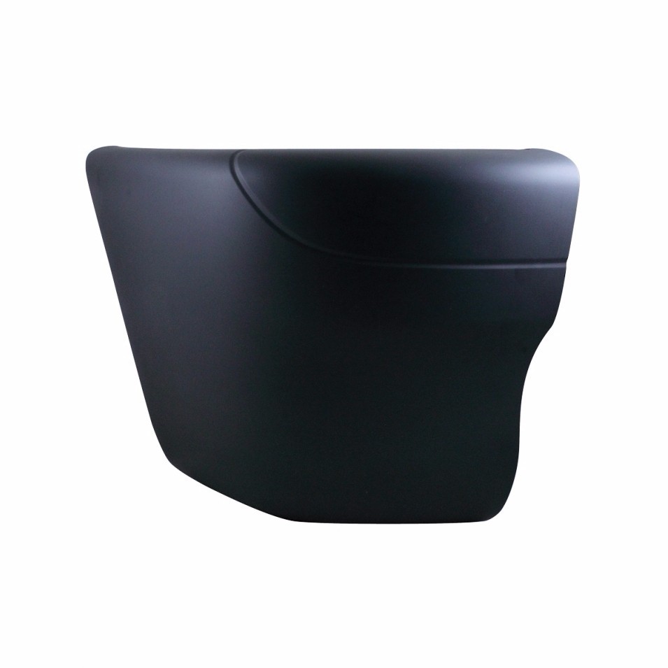 Freightliner Columbia Black Bumper End - Driver Side