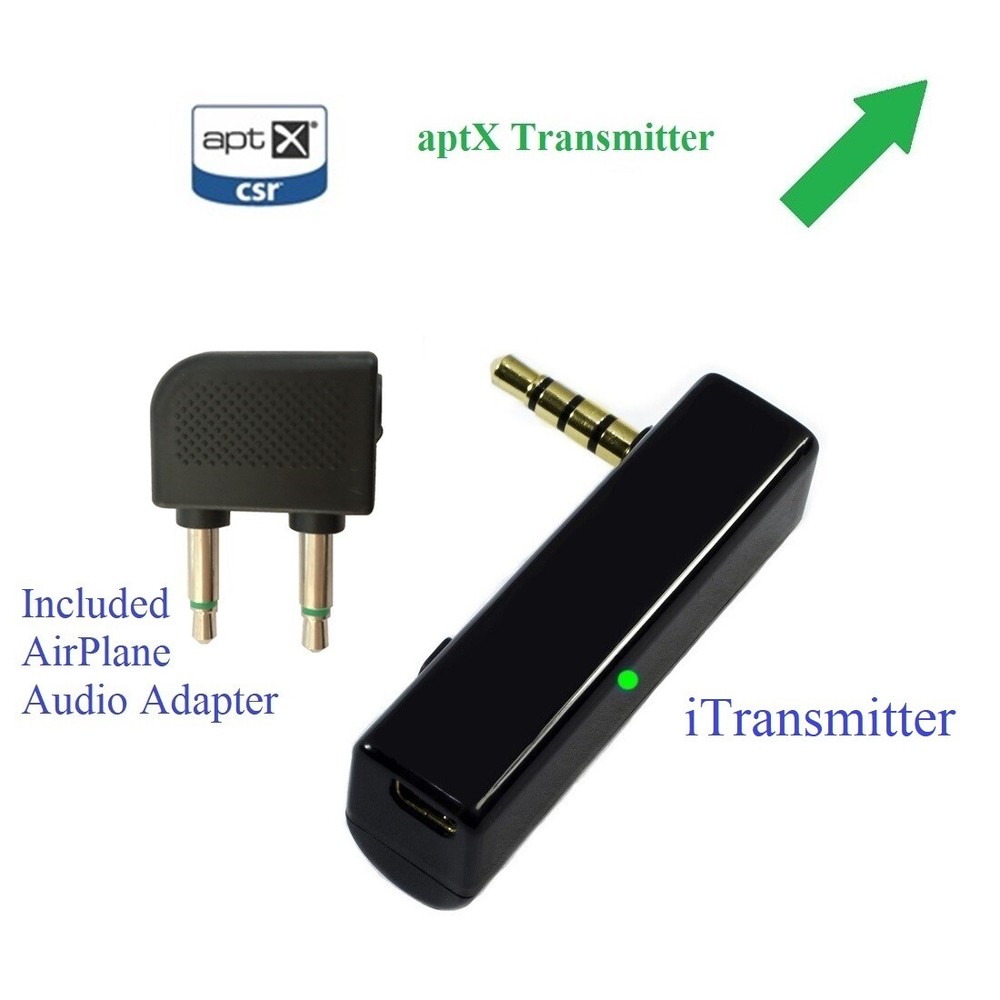 KOKKIA AirConnect_aptX : Airplane in-Flight Bluetooth Stereo aptX Transmitter