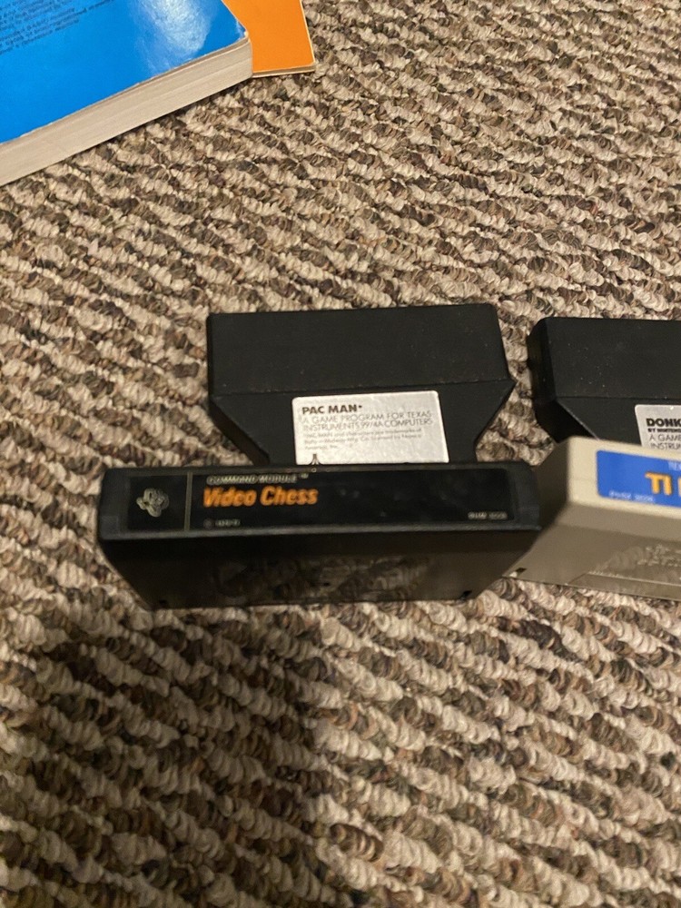 TI 99 4 Computer Bundle Texas Instruments Tested Working Includes Adaptor Games