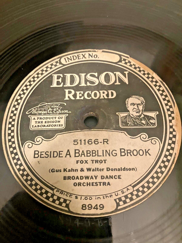 Edison Diamond Disc Record #51166 "Why" Ernest Stevens Trio