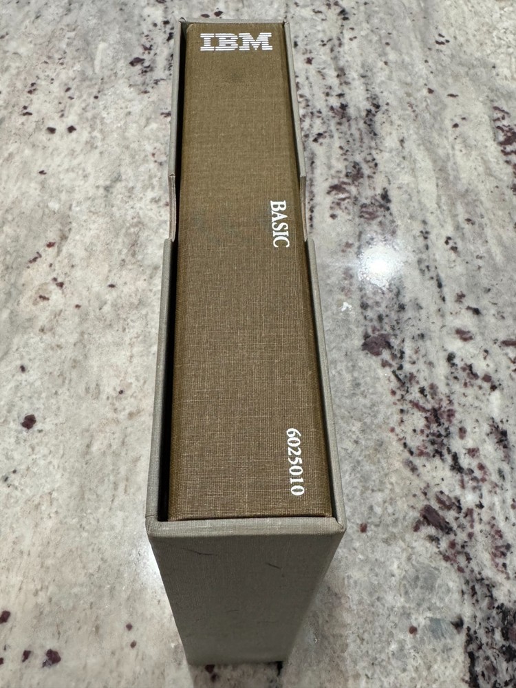 IBM BASIC Reference Library 1982 ~ 2nd Edition 6025010 Book and Sleeve