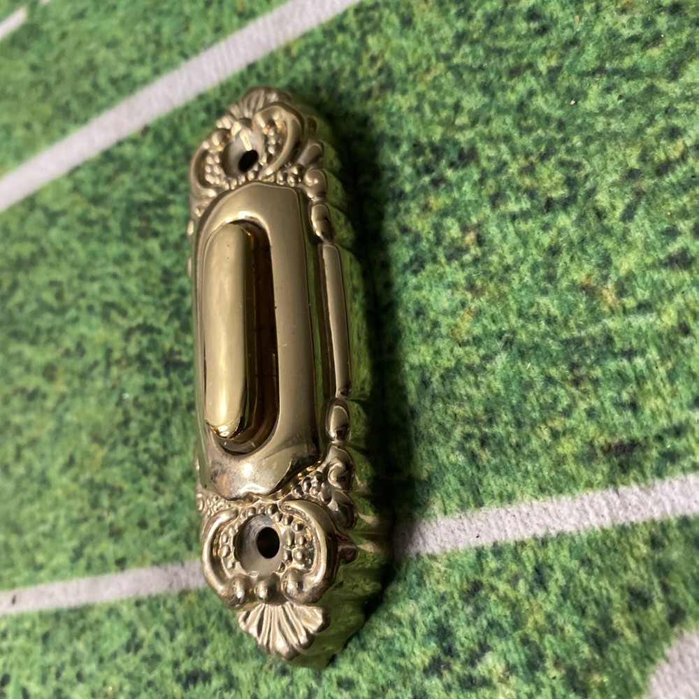 Vintage Brass Doorbell Pushing Push Button