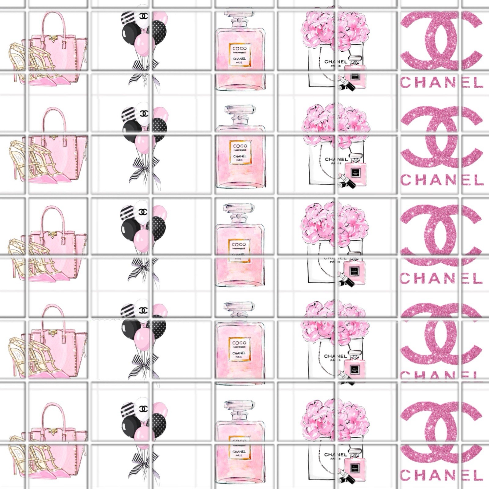 Coco Chanel Waterslide Finger Nail Decals Set Of 50 Instructions Bonus