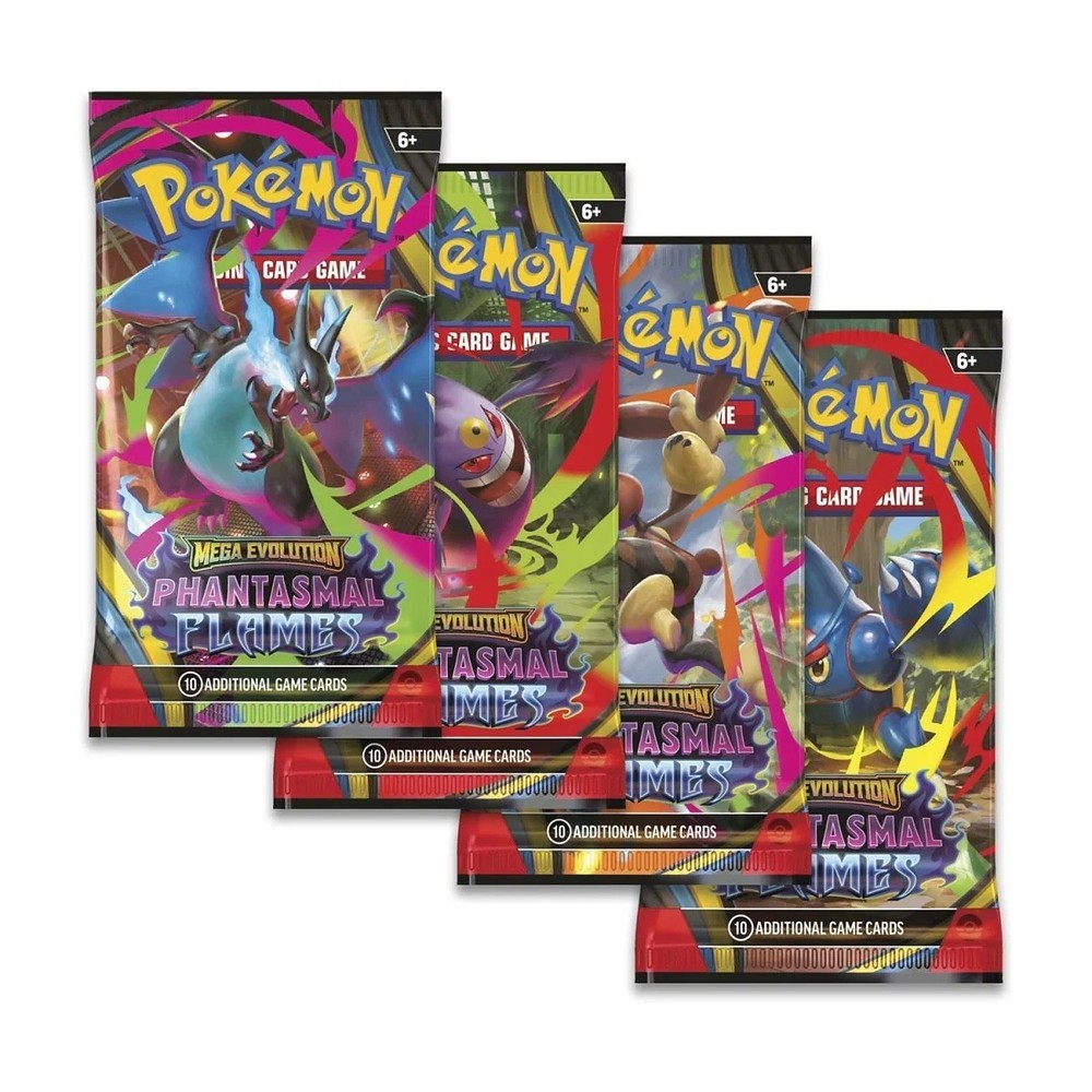 Pokémon Mega Evolution Phantasmal Flames Booster Pack Random art work